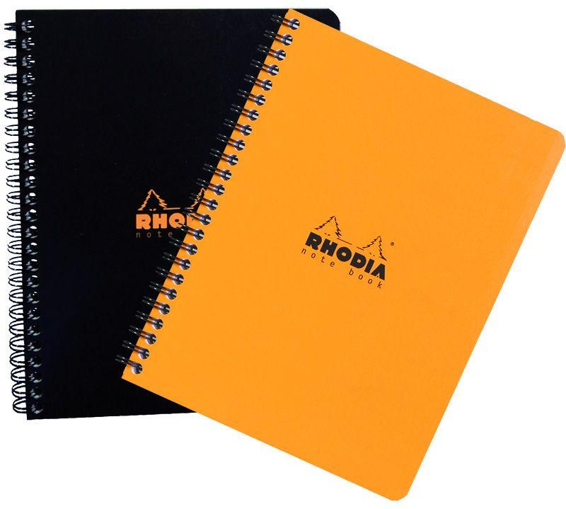 Dots Orange Spiral Logo - Spiral Wirebound Rhodia Notebook | Rhodia Spiral Pads and Notebooks ...