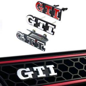 GTI Logo - GTI Logo Front Grill Metal Emblem Badge For VW Golf Jetta MK4 5 MK7 ...