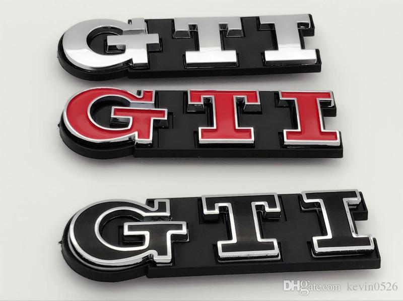 GTI Logo - Car Styling 3D GTI Logo Car Emblems For Volkswagen ABS Plastic