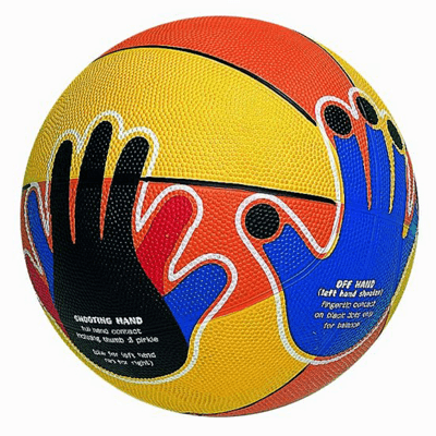 Basketball with Hands Logo - Hands-On Basketball Invented by 9 year-old - Inventive Kids