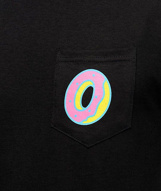 Odd Future Single Donut Logo - Odd Future Single Donut Black Pocket T-Shirt | Zumiez