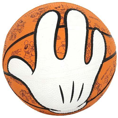 Basketball with Hands Logo - Disney Basketball - Walt Disney World Mickey Hands