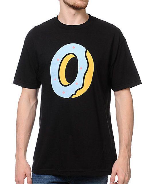 Odd Future Single Donut Logo - Odd Future Single Donut Black T Shirt