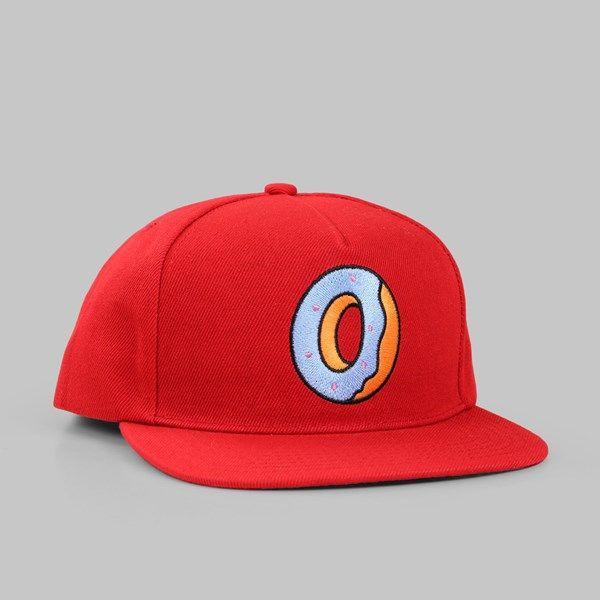 Odd Future Single Donut Logo - ODD FUTURE SINGLE DONUT SNAPBACK RED. Odd Future Caps