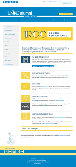 UMKC Alumni Association Logo - iModules - How expanding alumni career resources landed UMKC updated ...