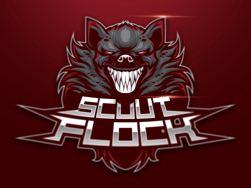 Hyena Logo - Scout Flock esport logo by spaceship creativelab | Dribbble | Dribbble