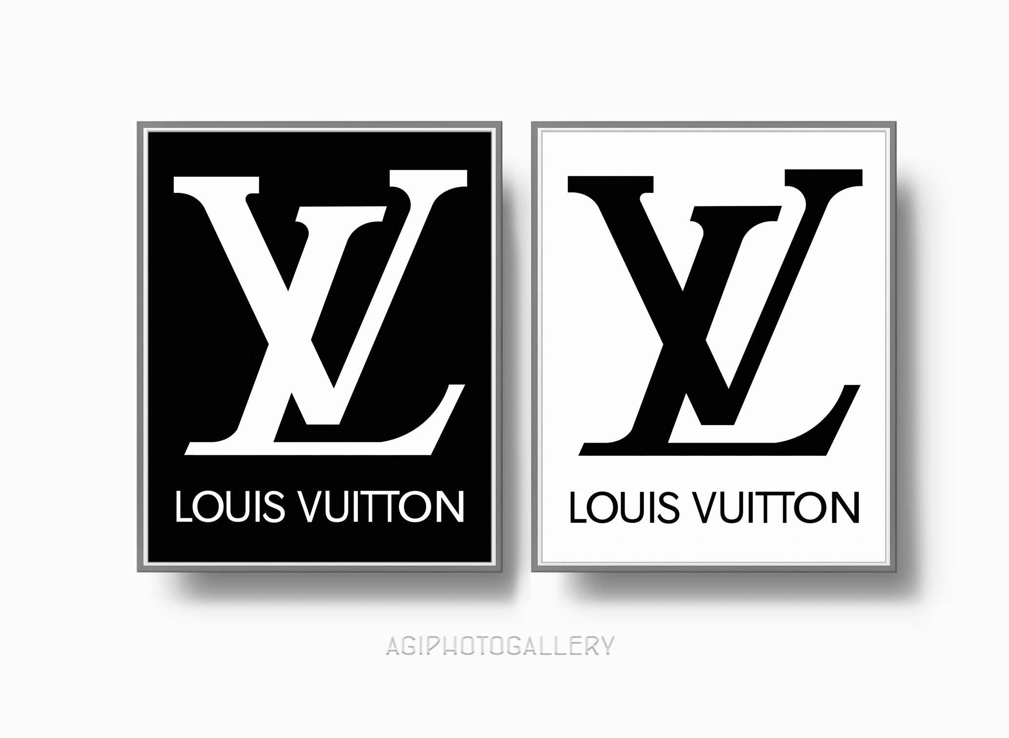 Louis Vuitton Brand Logo - Louis Vuitton Logo Print Louis Vuitton Paris Fashion Print | Etsy