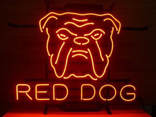 Original Red Dog Beer Logo - 2019 Red Dog Beer Bar Pub Neon Sign Custom Handmade Real Glass Tube ...