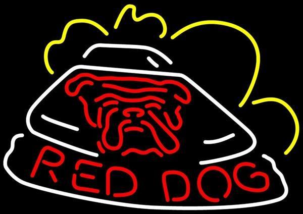 Original Red Dog Beer Logo - Red Dog Beer Bar Pub Neon Sign Custom Handmade Real Glass Tube ...
