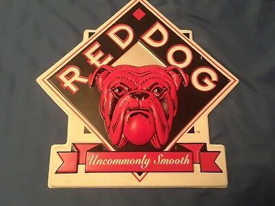 Original Red Dog Beer Logo - RARE RED DOG BEER Advertising Sign Original VINTAGE 90's RED DOG ...