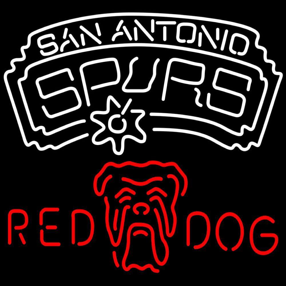 Original Red Dog Beer Logo - Red Dog San Antonio Spurs NBA Neon Beer Sign, Red Dog with NBA ...