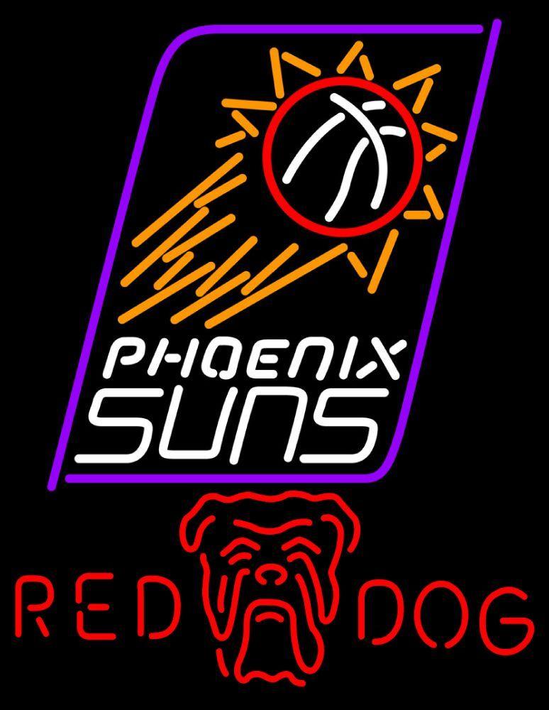 Original Red Dog Beer Logo - Red Dog Phoenix Suns NBA Neon Beer Sign, Red Dog with NBA. Beer