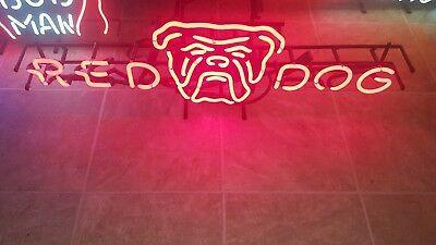Original Red Dog Beer Logo - ORIGINAL RED DOG vintage neon beer sign LIGHT RED NEON - $399.99 ...