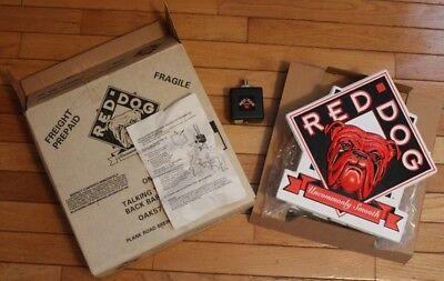 Original Red Dog Beer Logo - VINTAGE RED DOG Beer Talking Tap Knob And Back Bar Glorifier With