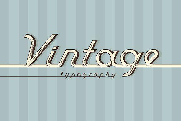 Vintage Automobile Logo - Vintage Auto Font ~ Graphic Objects ~ Creative Market