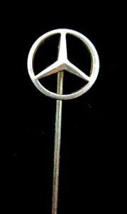 Vintage Automobile Logo - Vintage Mercedes Benz Automobile Logo Car Auto Silver Pin Stick pin ...