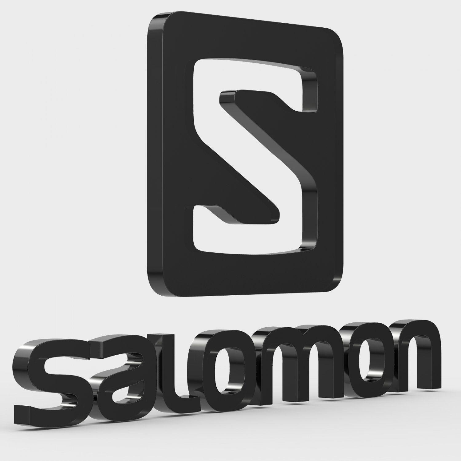 Salomon Logo - Salomon logo 3D Model in Clothing 3DExport
