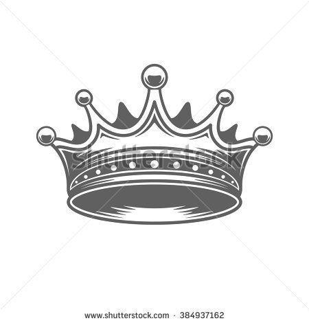 King Crown Logo - King Crown Logo Vector Illustration. Royal Crown Silhouette Isolated ...