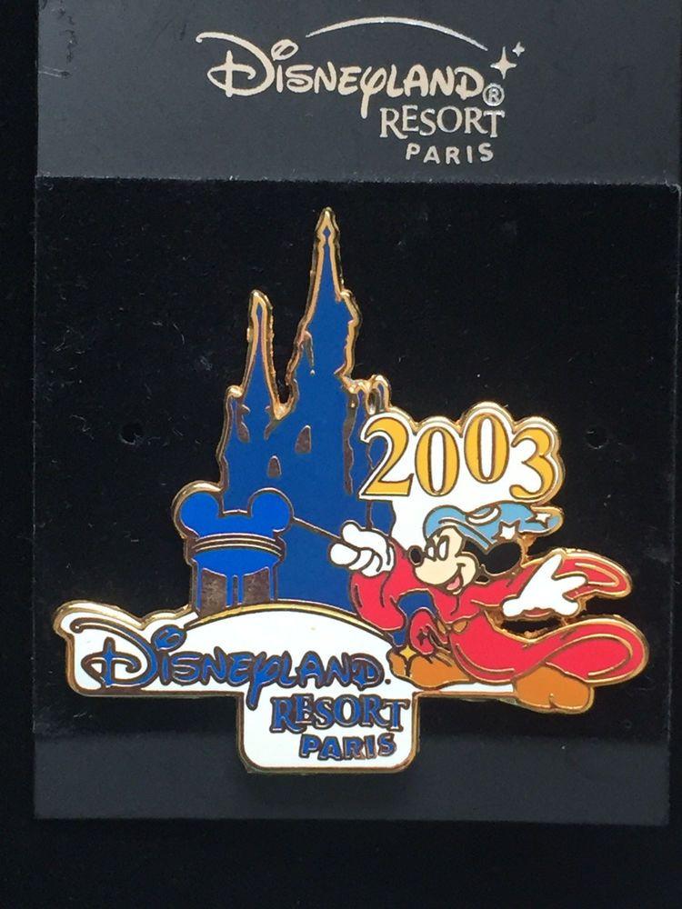 Disney Paris Logo - Disney Paris DLRP Park 2003 Logo Sorcerer Mickey Mouse Pin