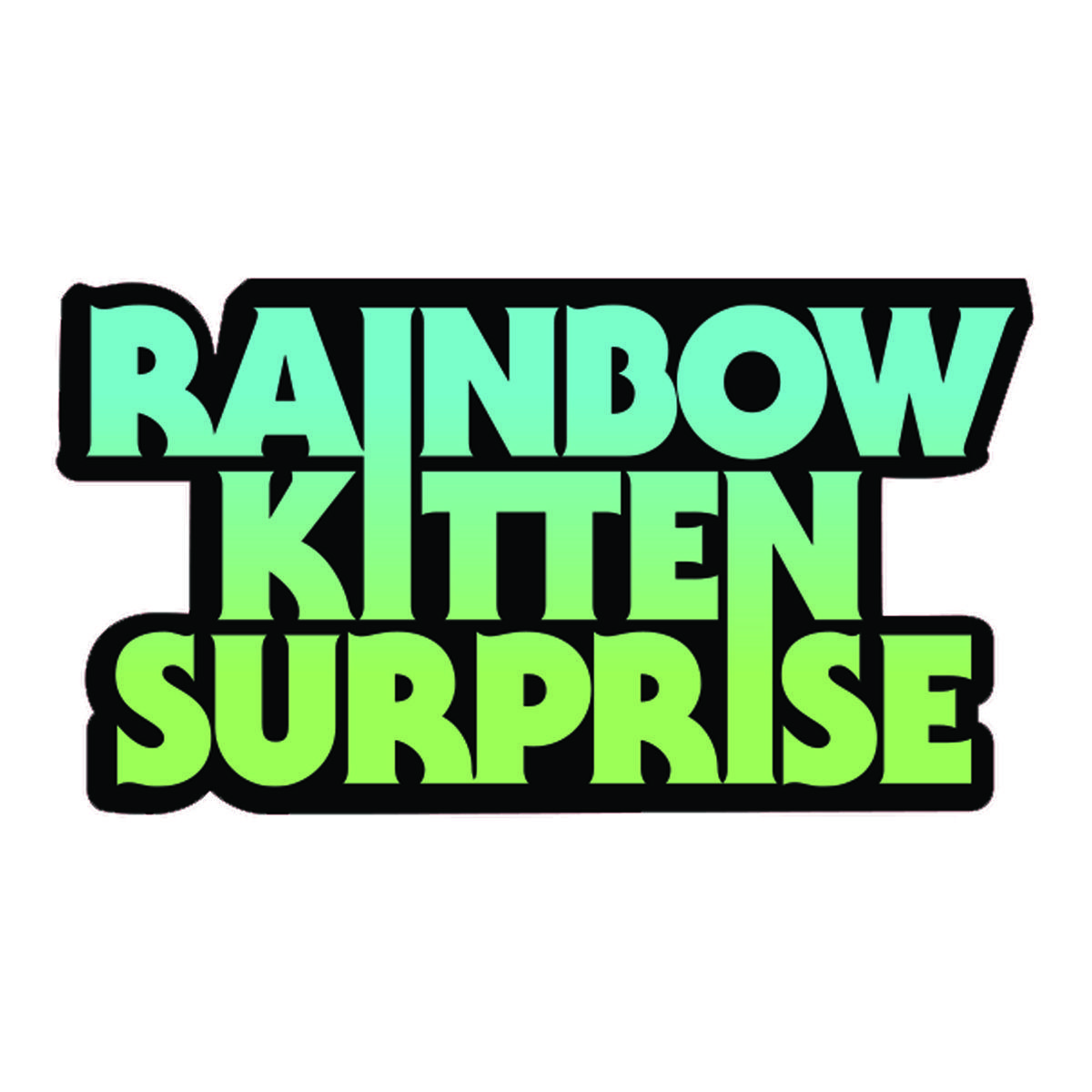 Rainbow Surprise Logo - Die Cut Rainbow Kitten Surprise Sticker. Shop the Rainbow Kitten