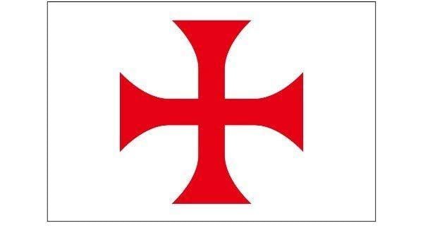 White with Red X Logo - Amazon.com : Crusades - Knights Templar Red Cross 5 x 3 FT ...