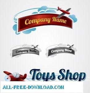 MB Toy Logo - Toy Plane Logo Collection Free vector in Adobe Illustrator ai .ai