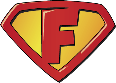 Super F Logo - Naklejka dla dzieci - Super F - TenStickers