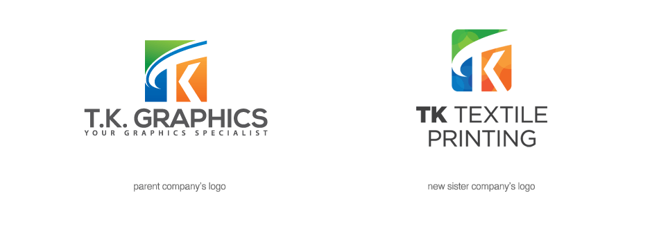 Fabric Printing Logo - Case Study: TK Textile Printing St. Pixel Foundry Design