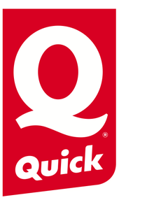 Resturants Red Hamburger Logo - Quick (restaurant)