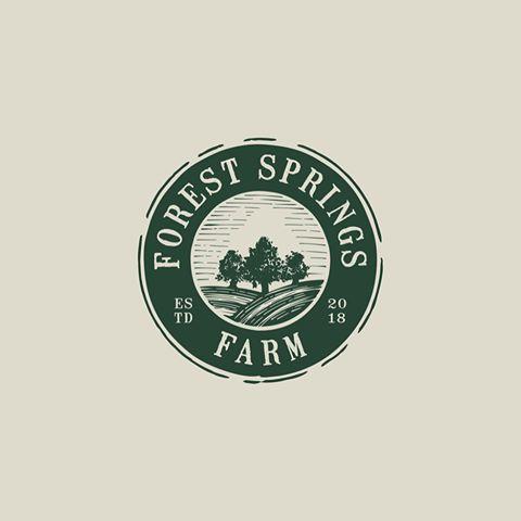 Generic Farm Logo - My design for Forest Springs Farm with rolling hills and trees ...