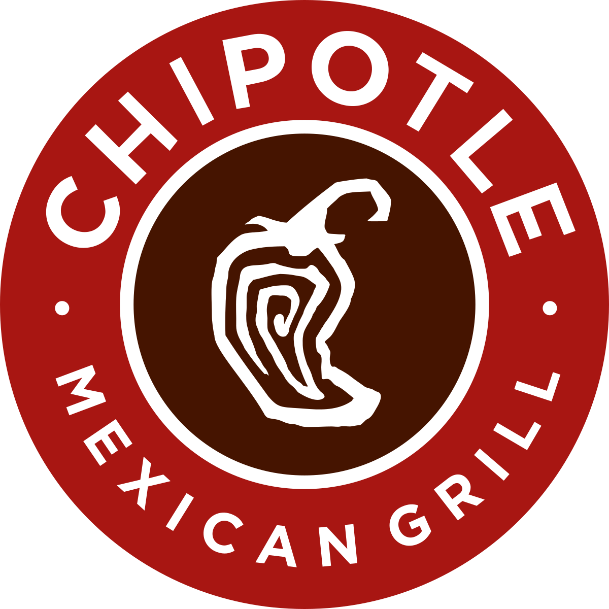 Resturants Red and Cream Circle Logo - Chipotle Mexican Grill