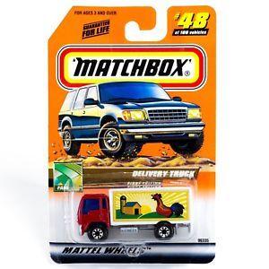 MB Toy Logo - Matchbox Delivery Truck First Edition Red With MB 2000 Logo New