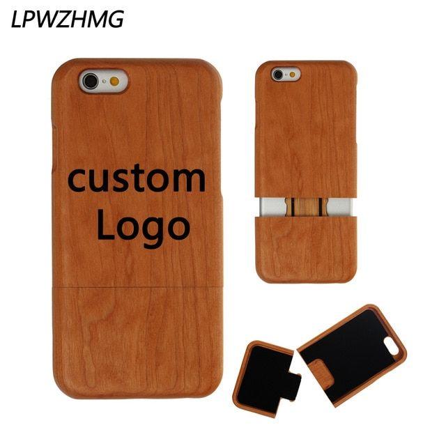 Phone Cases Company Logo - 50pcs Free Custom LOGO Natural Wooden Case Cover For iPhone 5 5S 6 ...