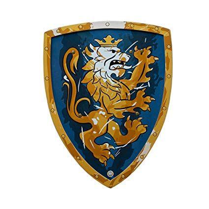 Blue Night Shield Logo - Liontouch Knight Shield, Medieval Fantasy for Kids