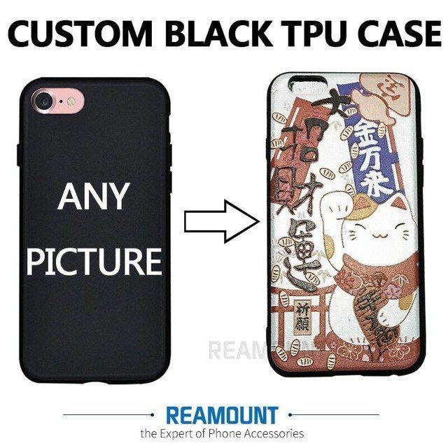 Phone Cases Company Logo - 3D DIY Black TPU Silicon Relif Custom Company LOGO & Picture Phone ...