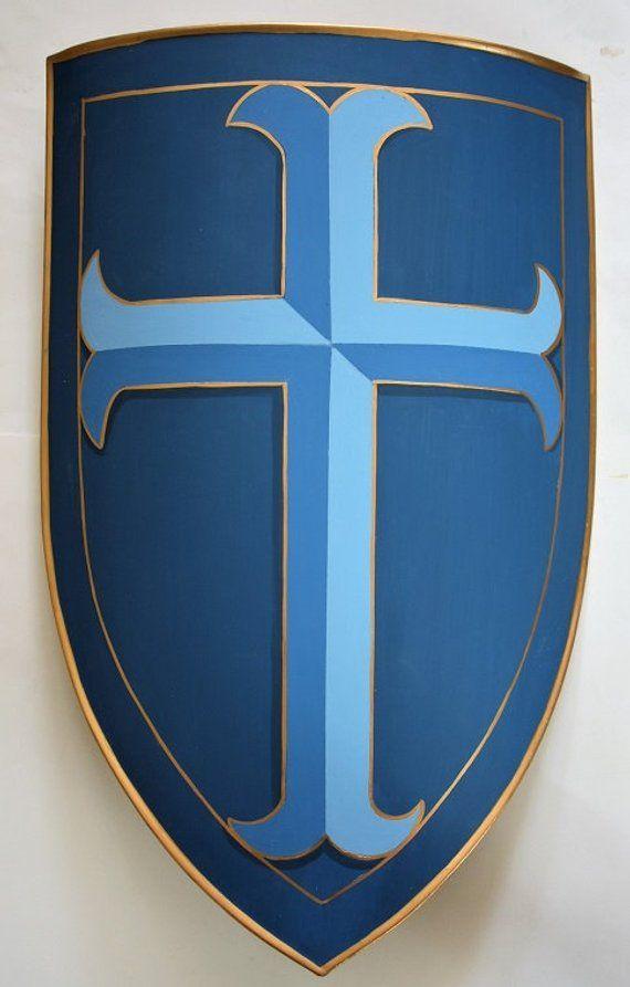 Blue Night Shield Logo - Medieval knight shields medieval themed metal armor knights | Etsy