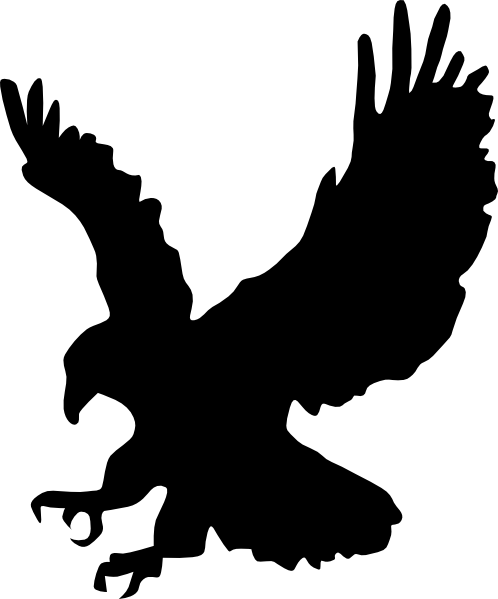 Black Hawk Bird Logo - Black Hawk Clip Art at Clker.com - vector clip art online, royalty ...