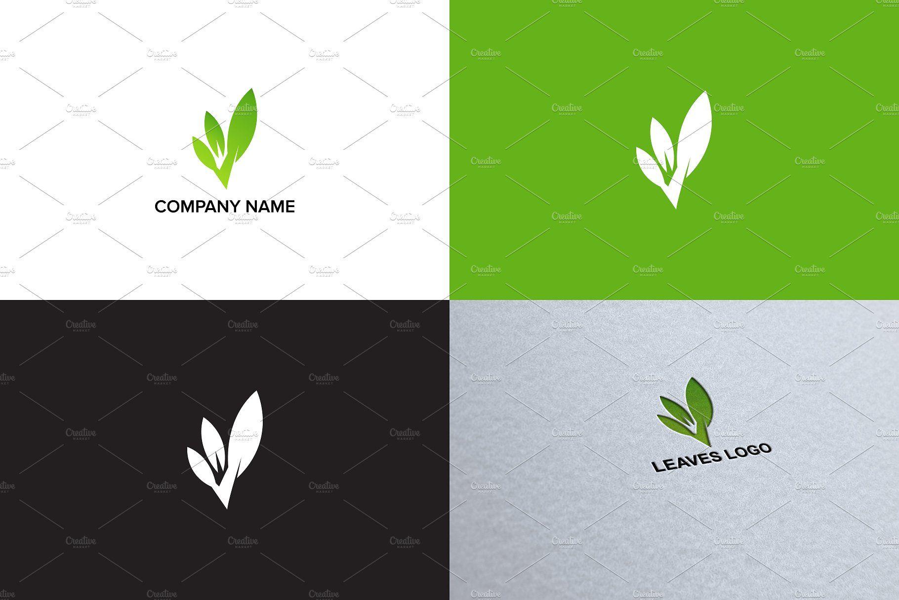 Leaves Logo - Leaves logo design ~ Logo Templates ~ Creative Market