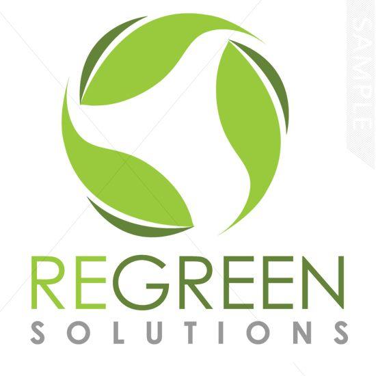 Leaves Logo - Recycle Leaves Logo Design