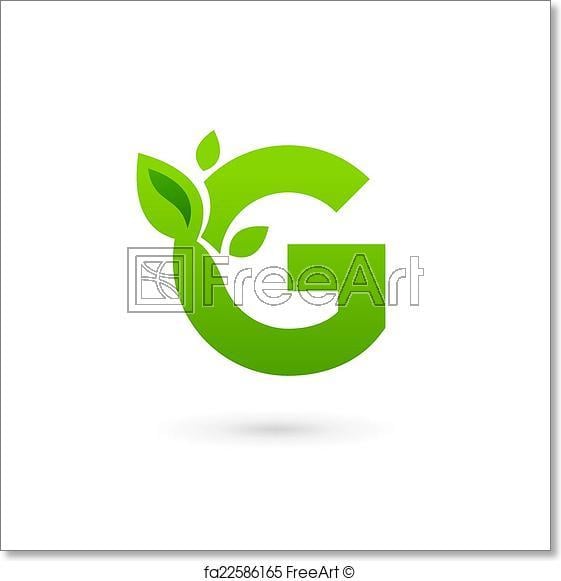Leaves Logo - Free art print of Letter G eco leaves logo icon design template ...