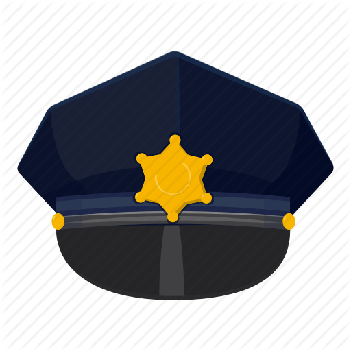 Police Cap Logo - Cap, cartoon, cop, hat, logo, police, police cap icon