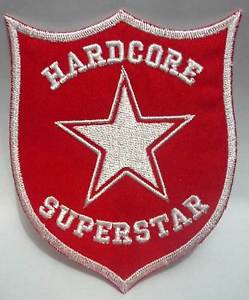 Red White and N Logo - HARDCORE SUPERSTAR Red White Embroidred Patch Guns N Roses Motley