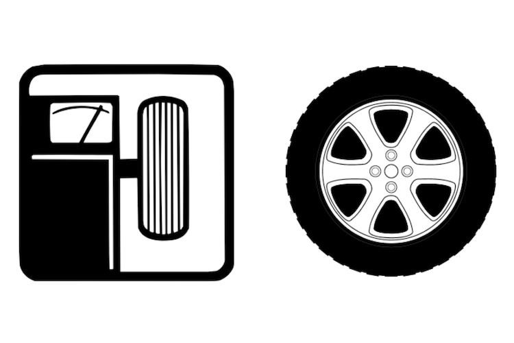 Automotive Tire Logo - Tires & Wheels. Excalibur Auto Repair. Austin, TX
