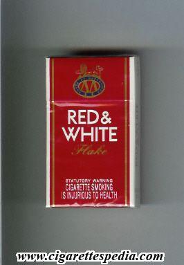 Red White N Logo - Red and White (Flake) S-10-H - India - Cigarettes Pedia