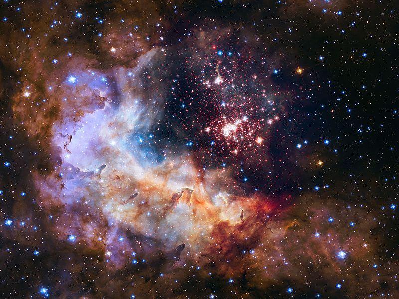 Hubble Worm Logo - NASA Unveils Celestial Fireworks as Official Hubble 25th