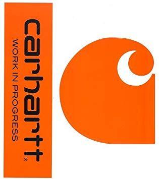 2 C Logo - Carhartt Sticker Work In Progress C Logo Sticker Set Orange Pack