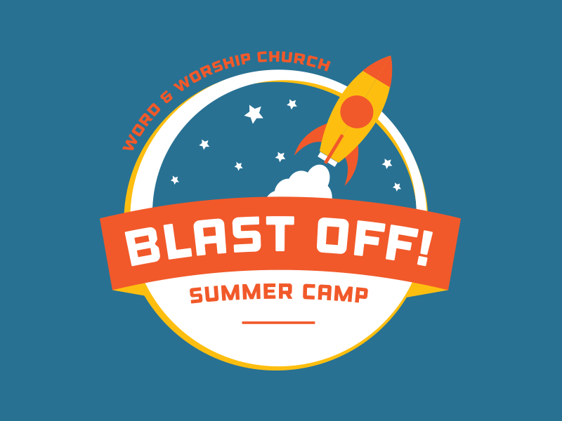 Space Camp Logo - Blast Off Summer Camp Logo by Nate Armstrong | Dribbble | Dribbble