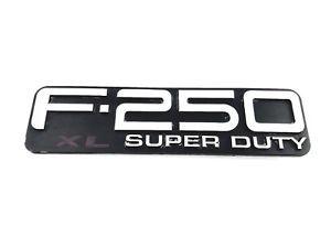 Super F Logo - FORD F250 F 250 SUPER DUTY XL SIDE FENDER EMBLEM LOGO BADGE