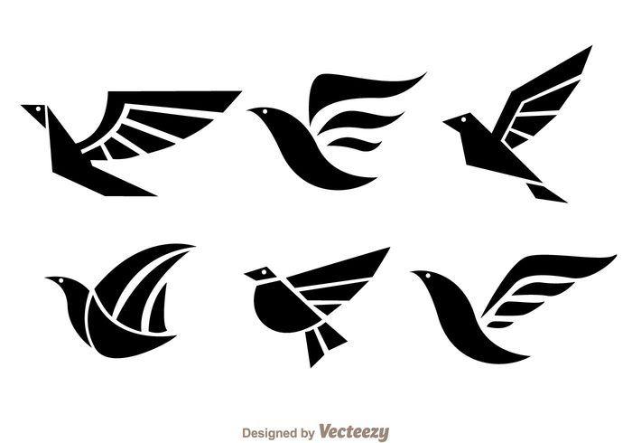 Black Hawk Bird Logo - Bird Black Logo Vectors 144064 - WeLoveSoLo