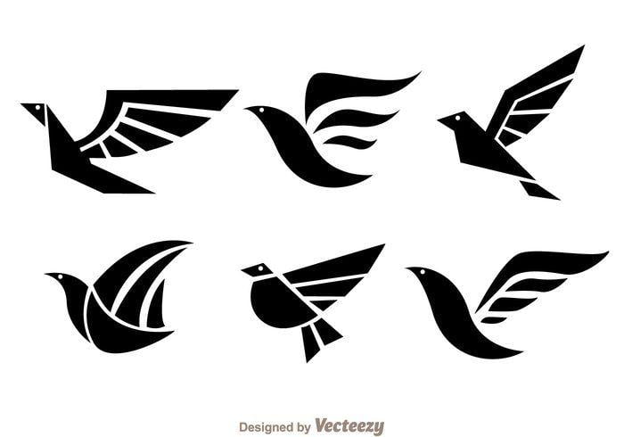 Black Hawk Bird Logo - Bird Black Logo Vectors 144064